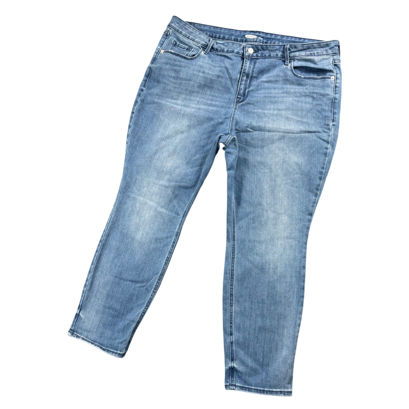 Old Navy Y2k Skinny Jeans Donna Blue Wash Denim Womens 18 Short
